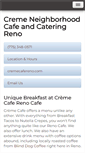 Mobile Screenshot of cremecafereno.com